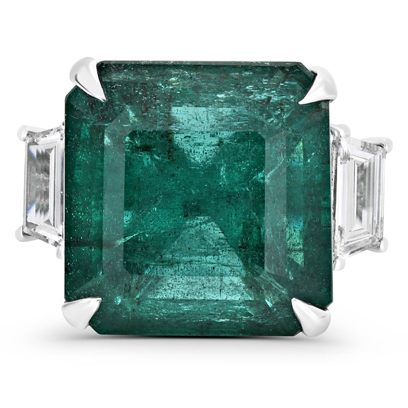 Radiant Emerald Ring — view 1