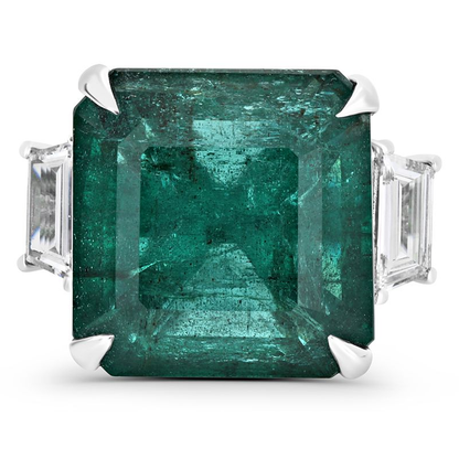 Radiant Emerald Ring — view 1