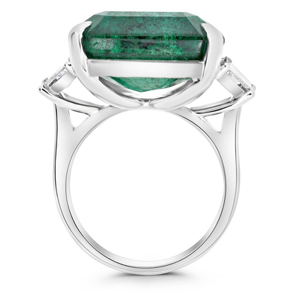 Radiant Emerald Ring — view 2