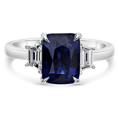 Cushion Sapphire Ring — view 1