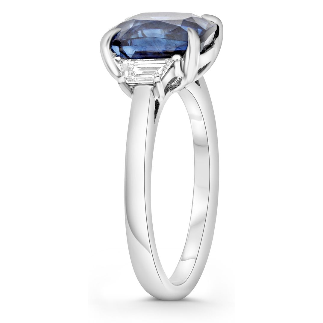 Cushion Sapphire Ring — view 3