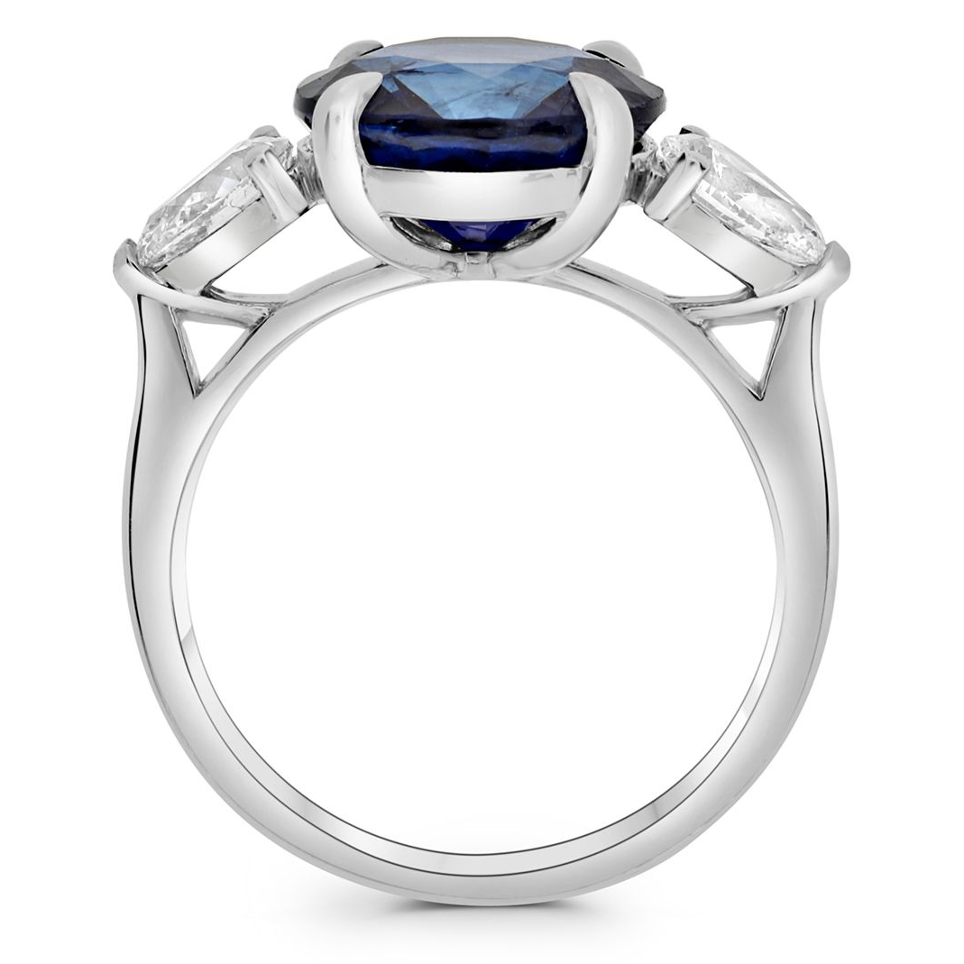 Round Sapphire Ring — view 2