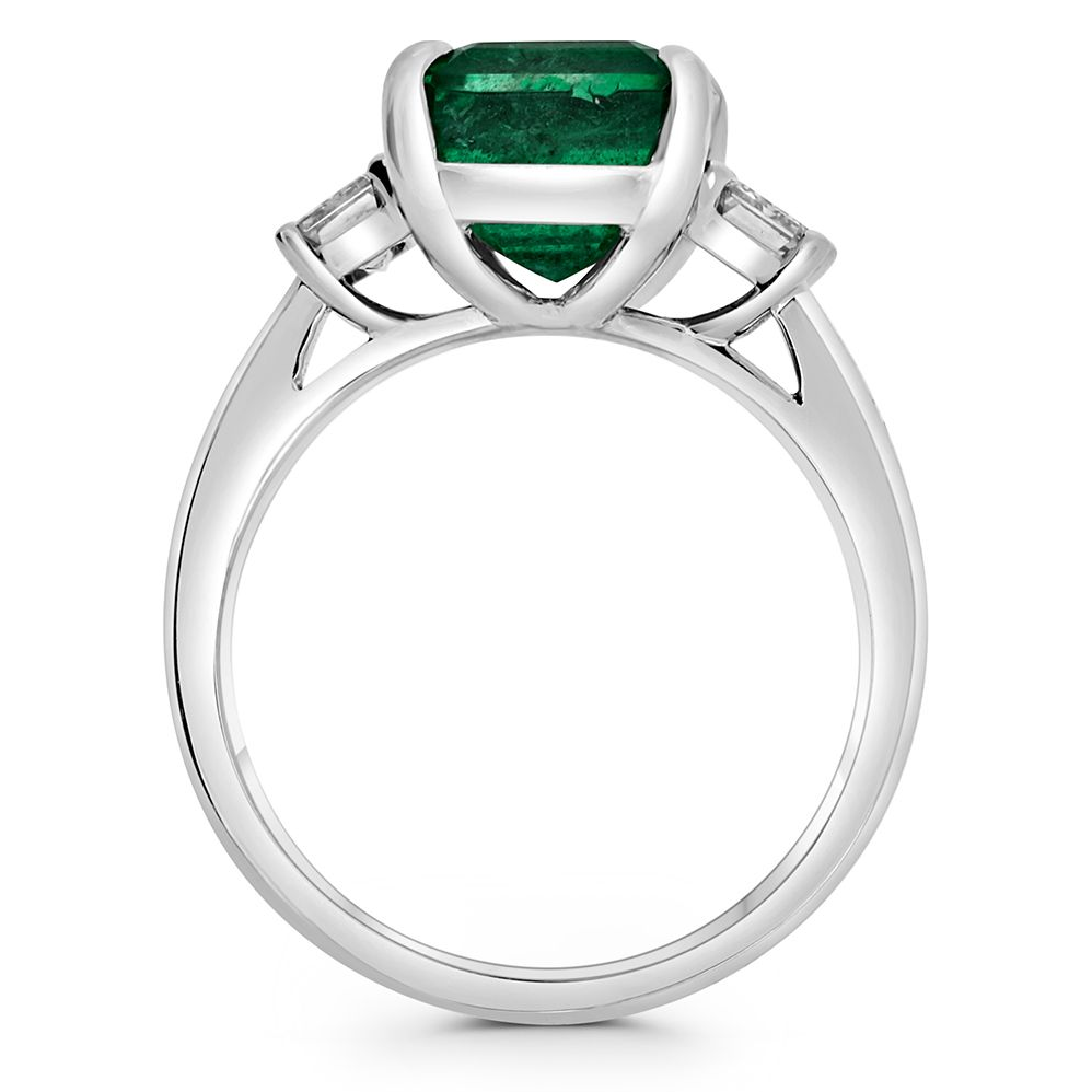 Emerald Cut Emerald Ring — view 2