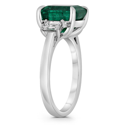 Emerald Cut Emerald Ring — view 3