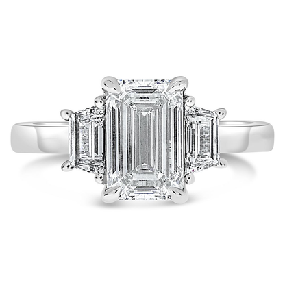 Emerald Cut Diamond Ring — view 1