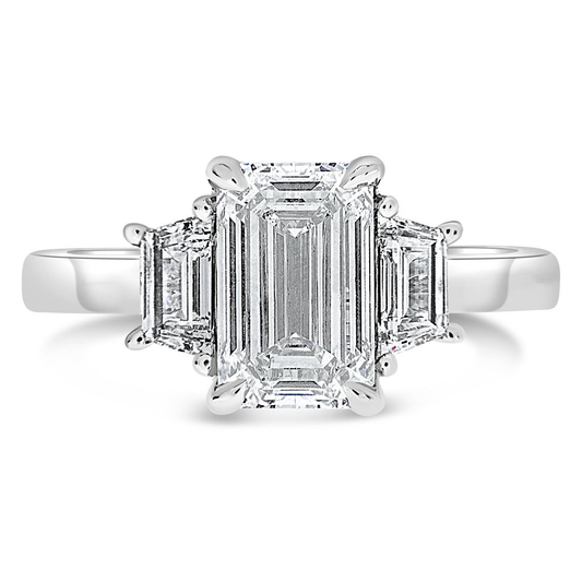Emerald Cut Diamond Ring — view 1