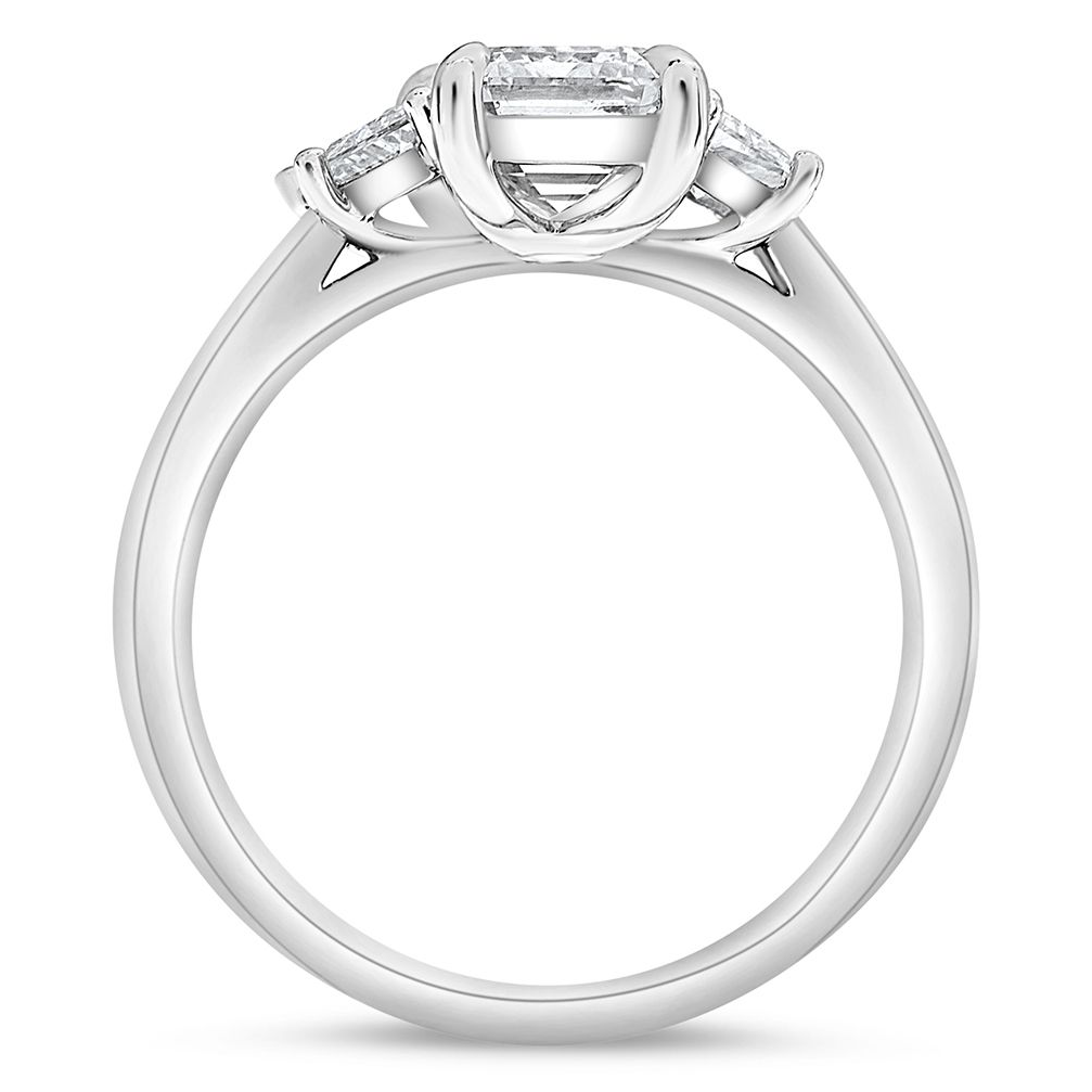 Emerald Cut Diamond Ring — view 2