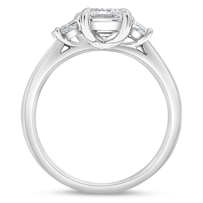 Emerald Cut Diamond Ring — view 2