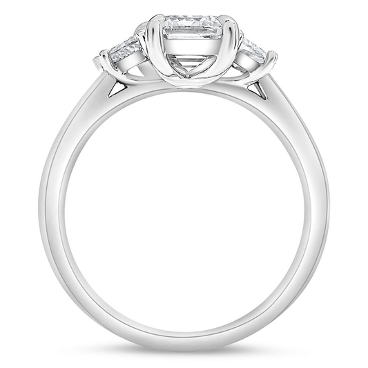 Emerald Cut Diamond Ring — view 2