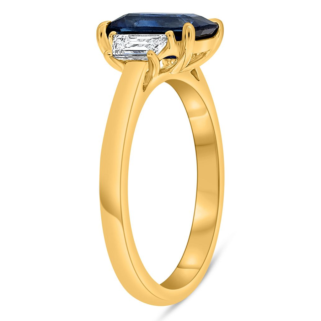 Cushion Sapphire Ring — view 3