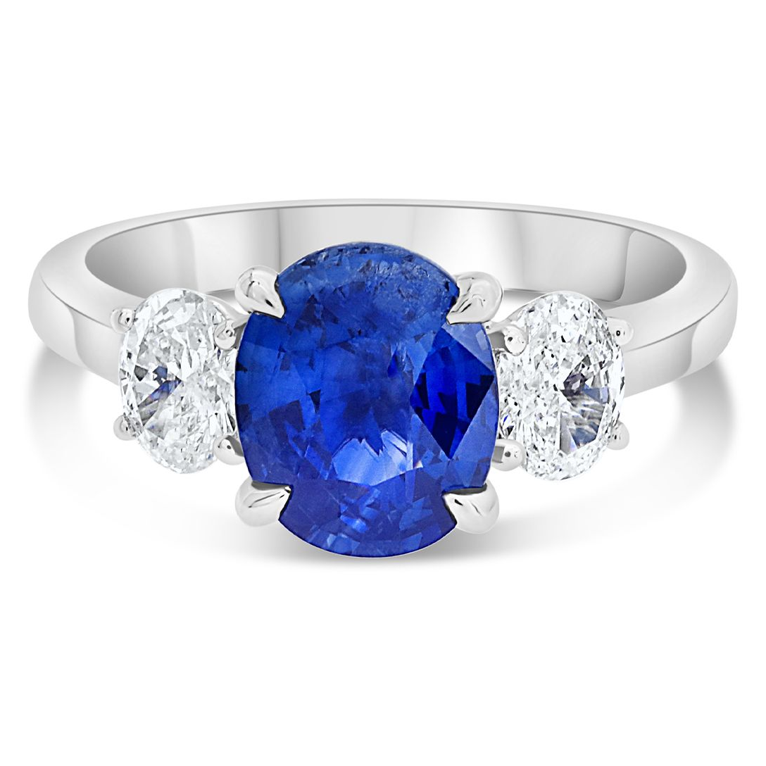 Oval Sapphire Ring — view 1