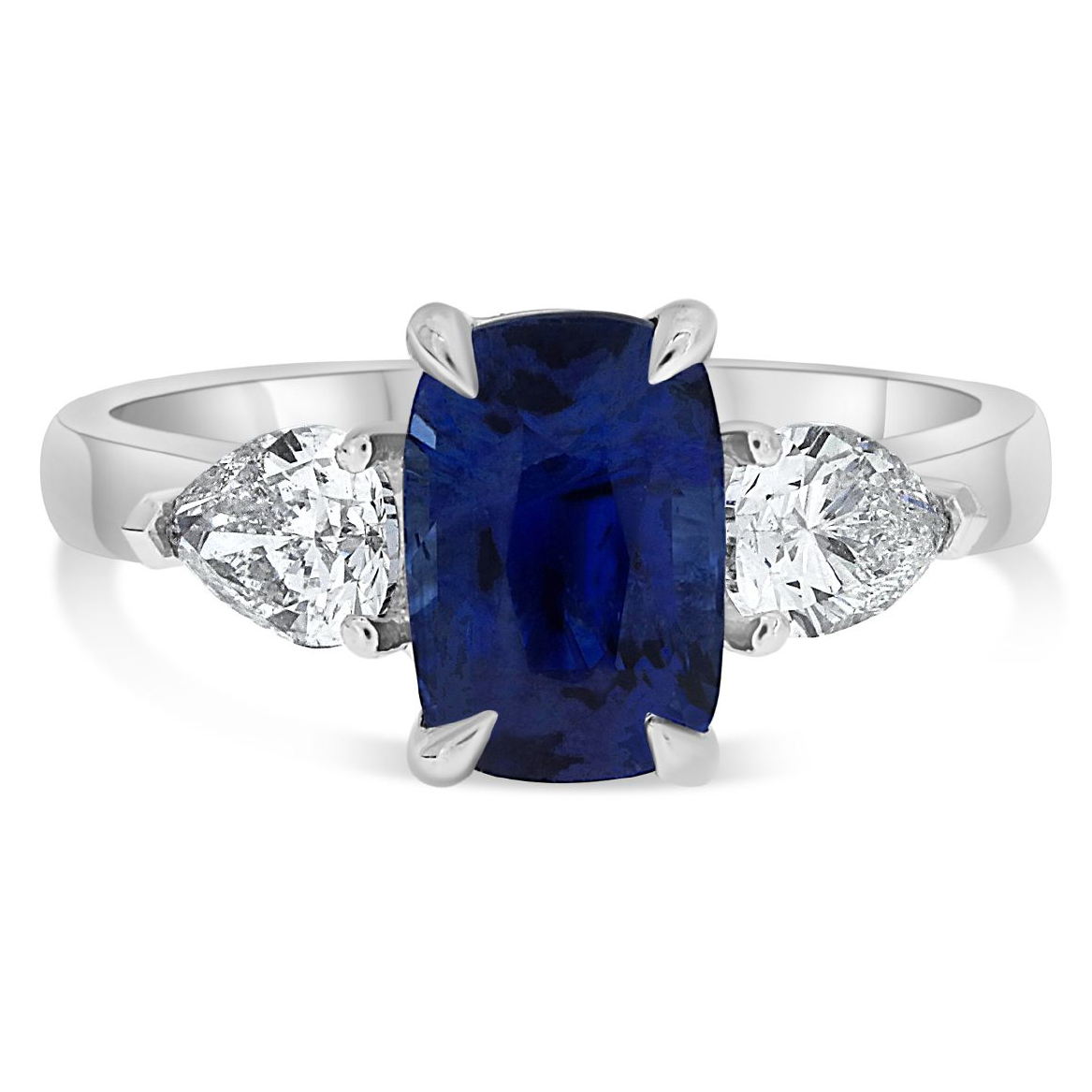 Cushion Sapphire Ring — view 1
