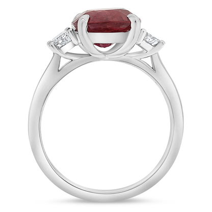 Cushion Ruby Ring — view 2