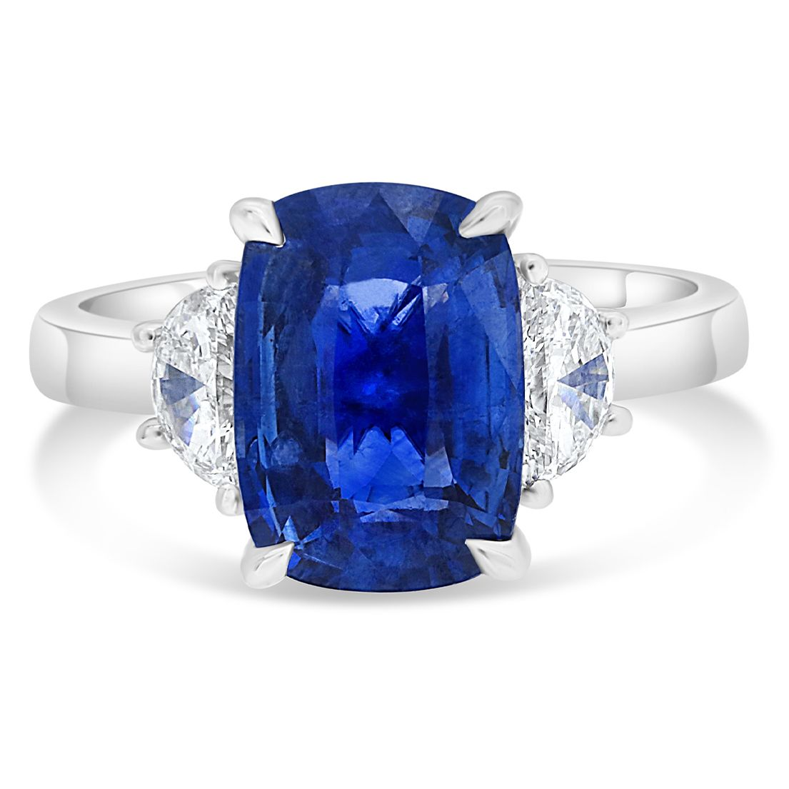 Cushion Sapphire Ring — view 1