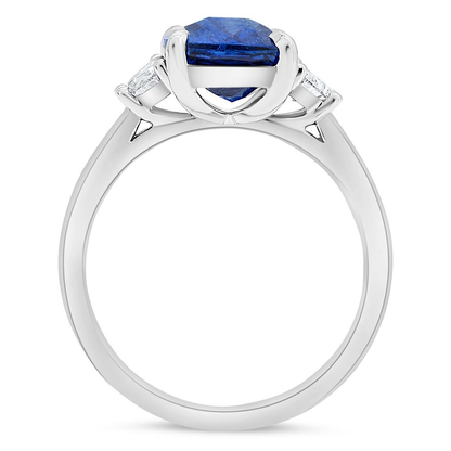 Cushion Sapphire Ring — view 2