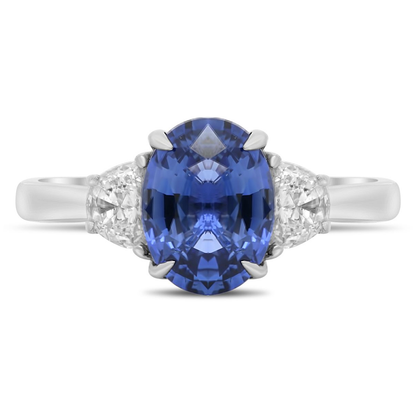 Oval Sapphire Ring — view 1