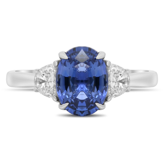 Oval Sapphire Ring — view 1