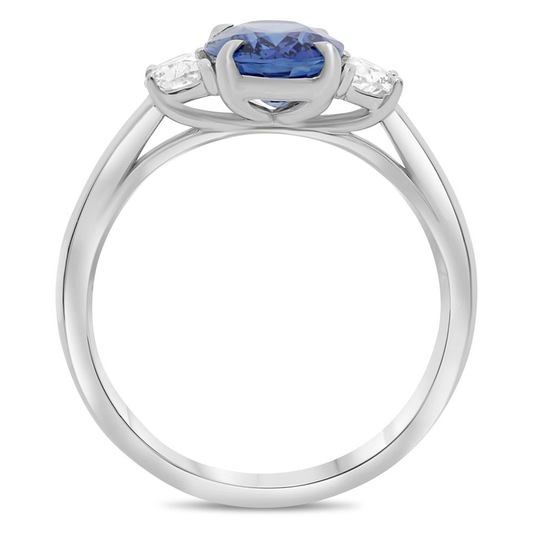 Oval Sapphire Ring — view 2