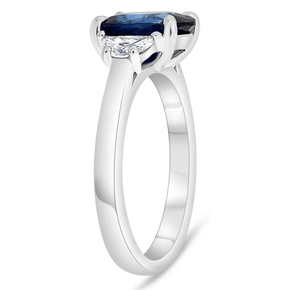 Oval Sapphire Ring — view 3