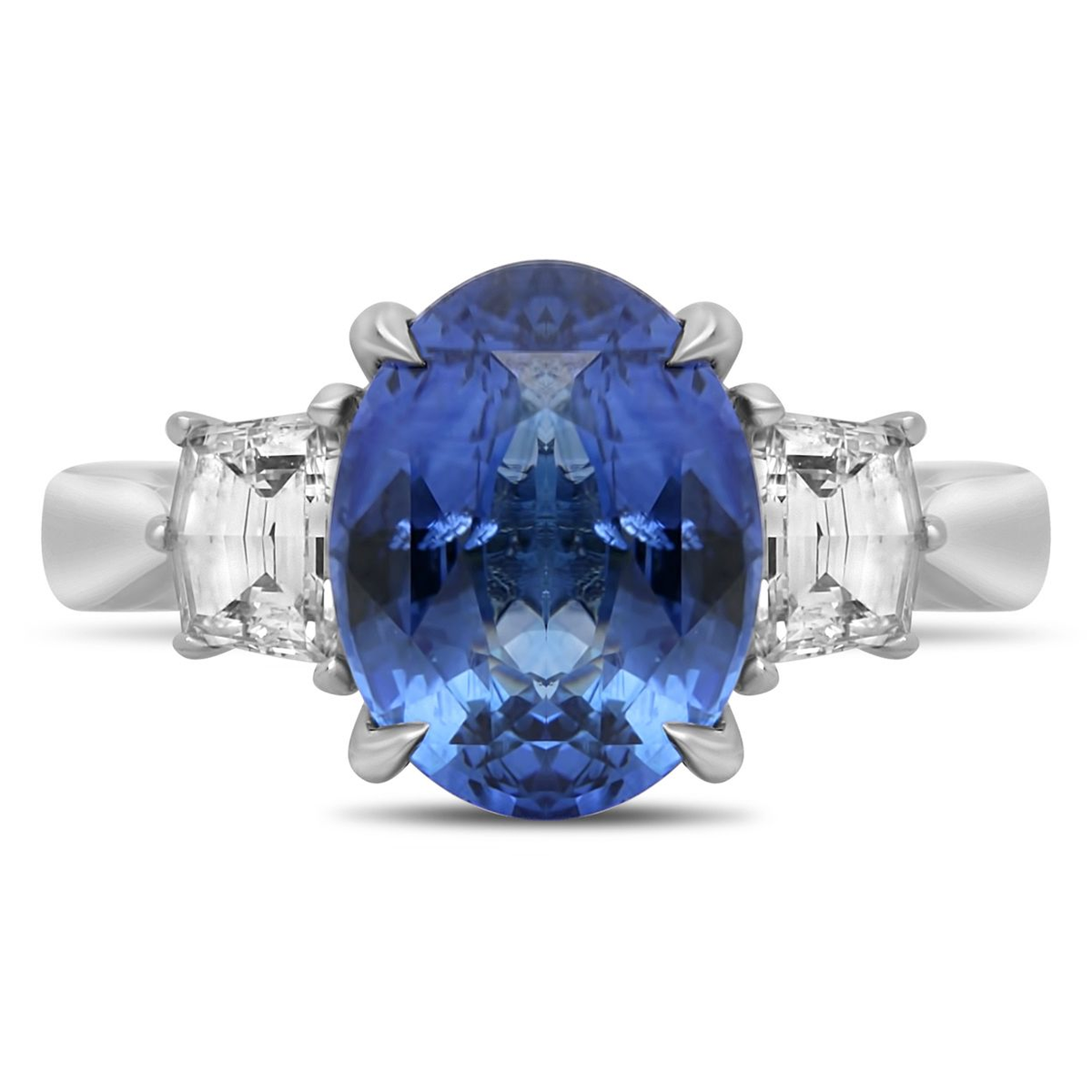 Oval Sapphire Ring — view 1