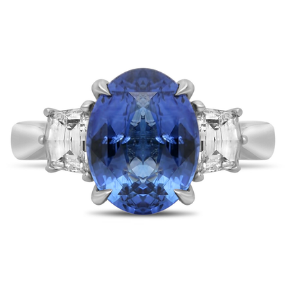 Oval Sapphire Ring — view 1