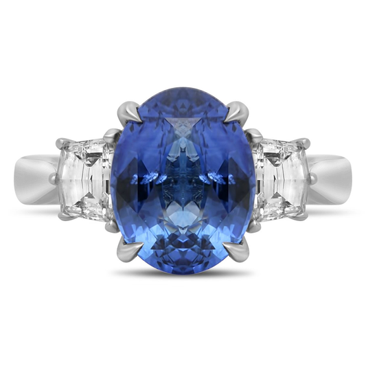 Oval Sapphire Ring — view 1