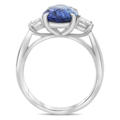 Oval Sapphire Ring — view 2