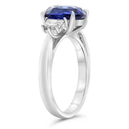 Oval Sapphire Ring — view 3