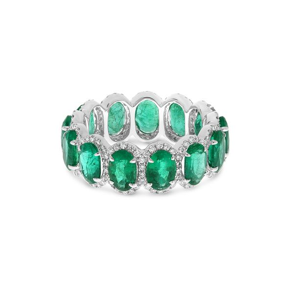 Oval Emerald Ring — view 1