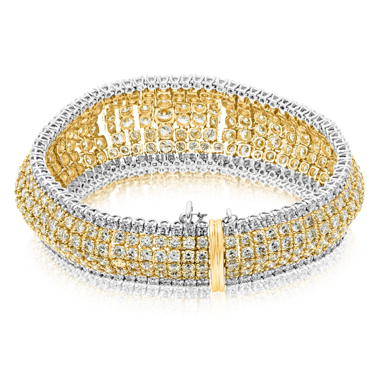 Mixed Shape Fancy Yellow Bracelet — view 2