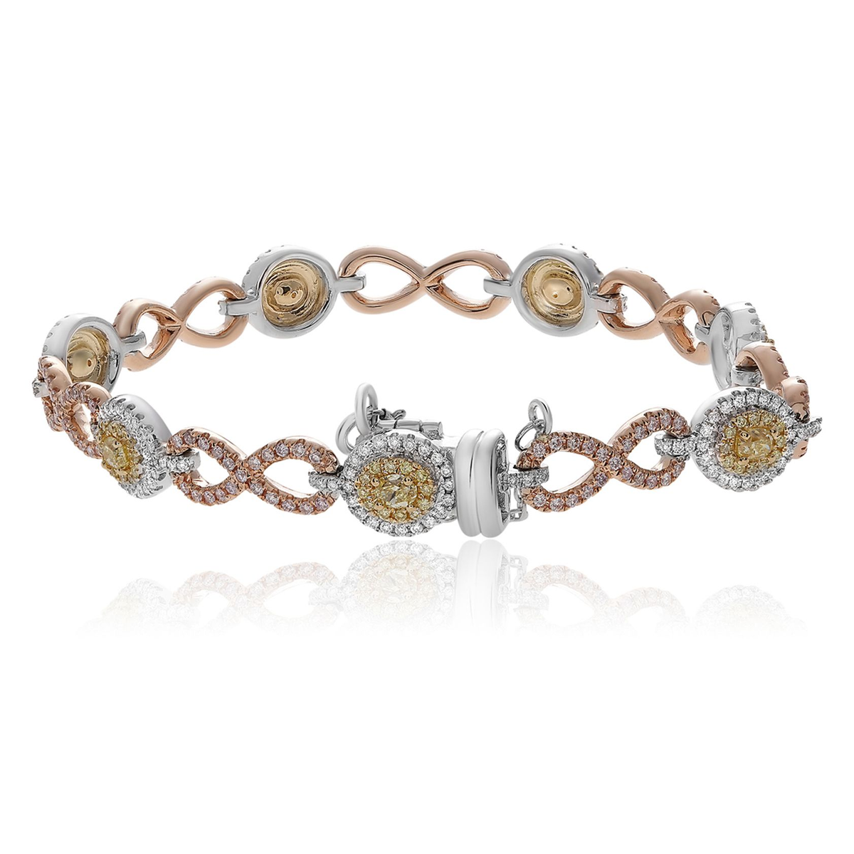 Oval Fancy Yellow Bracelet — view 1