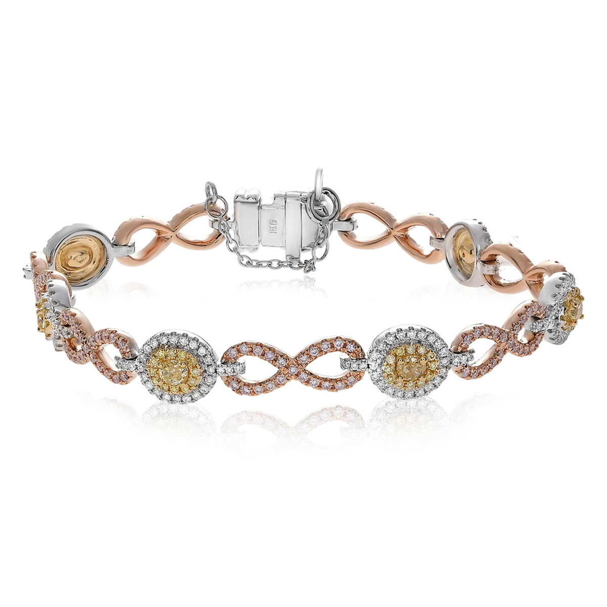 Oval Fancy Yellow Bracelet — view 2