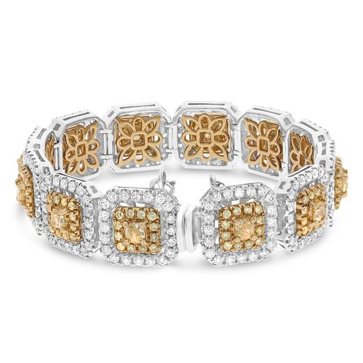 Cushion Fancy Yellow Bracelet — view 1
