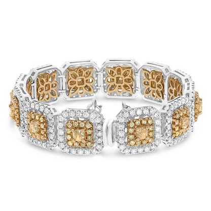 Cushion Fancy Yellow Bracelet — view 1