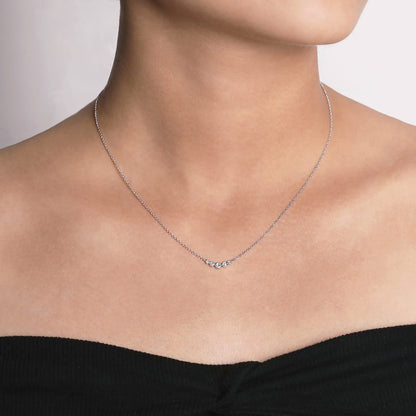14K White Gold Curved Diamond Bar Necklace — Gabriel & Co. NK5424W45JJ