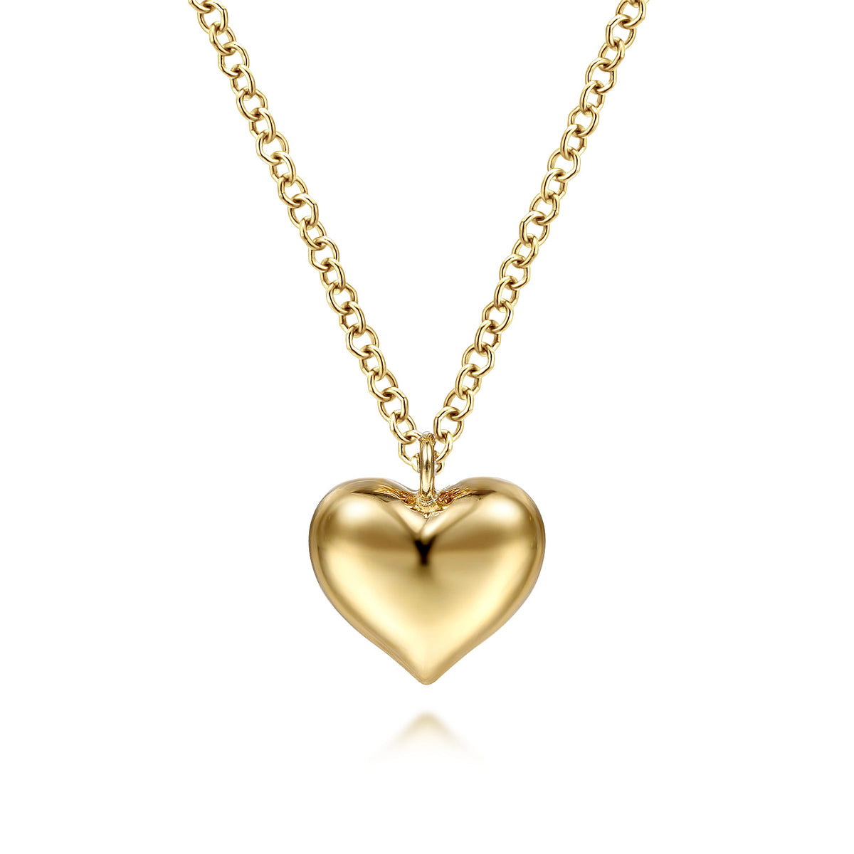 Pendant Necklace Heart 14K Yellow Gold — Gabriel & Co. NK6478Y4JJJ
