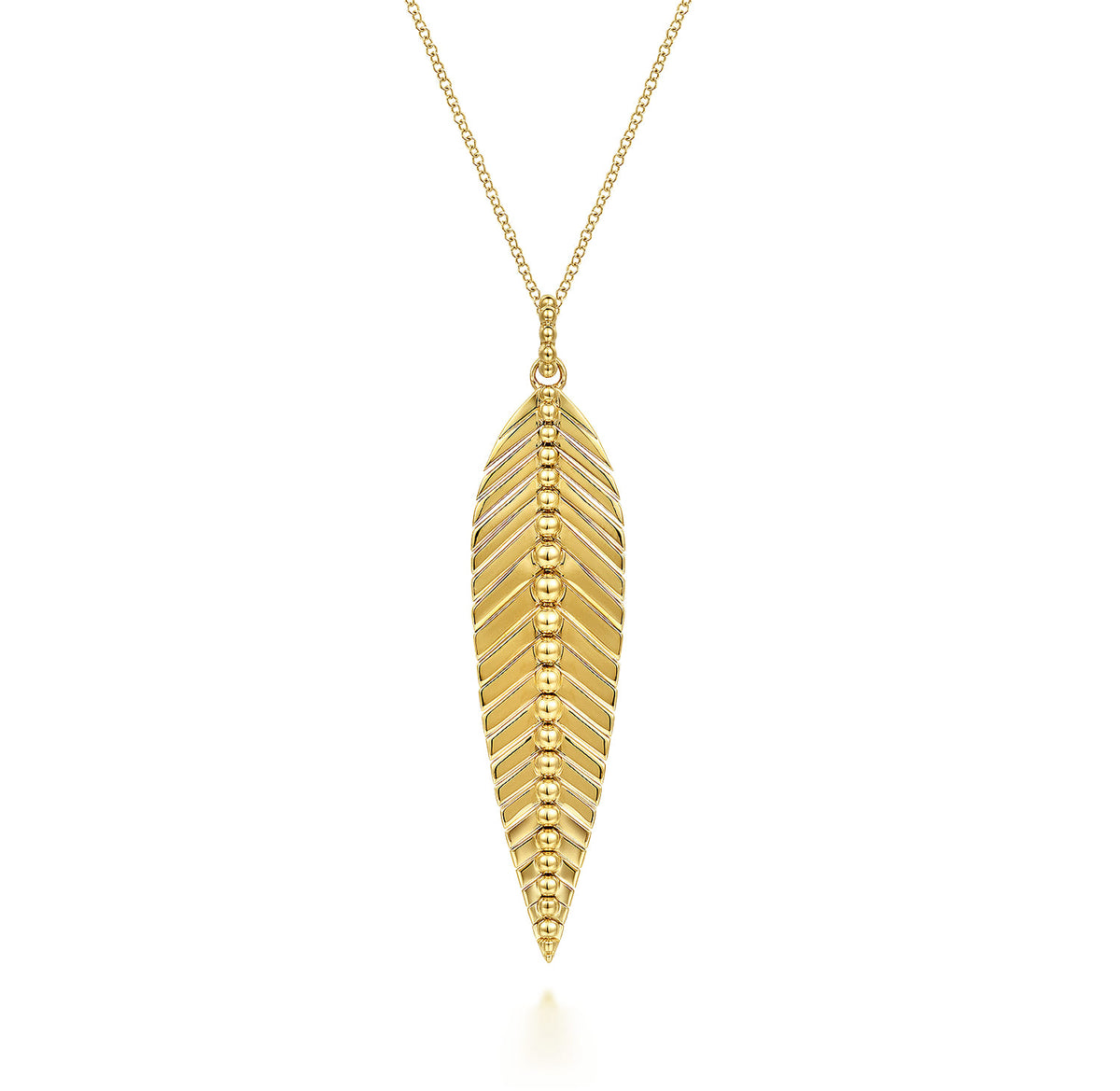 Pendant Necklace 14K Yellow Gold Bujukan — Gabriel & Co. NK6764Y4JJJ