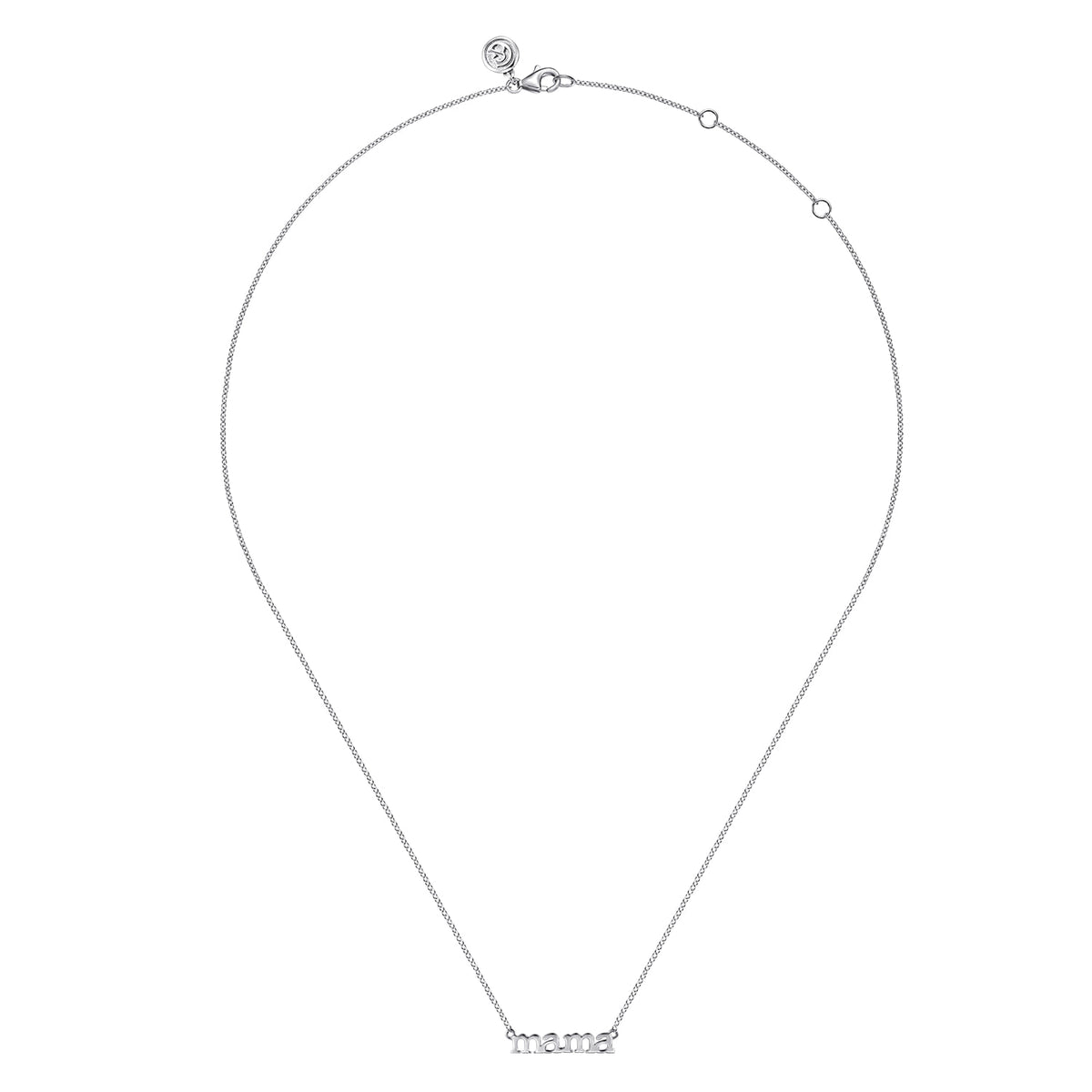 14K White Gold Diamond Necklace — Gabriel & Co. NK7109W4JJJ