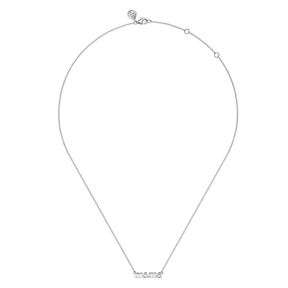 14K White Gold Diamond Necklace — Gabriel & Co. NK7109W4JJJ