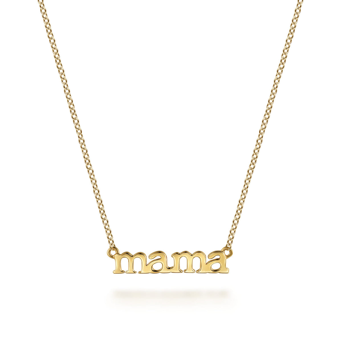 14K Yellow Gold Initial Necklace — Gabriel & Co. NK7109Y4JJJ