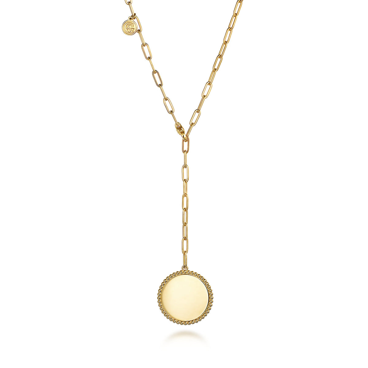 14K Yellow Gold Bujukan Pendant Hollow Chain Necklace — Gabriel & Co. NK7215-26Y4JJJ