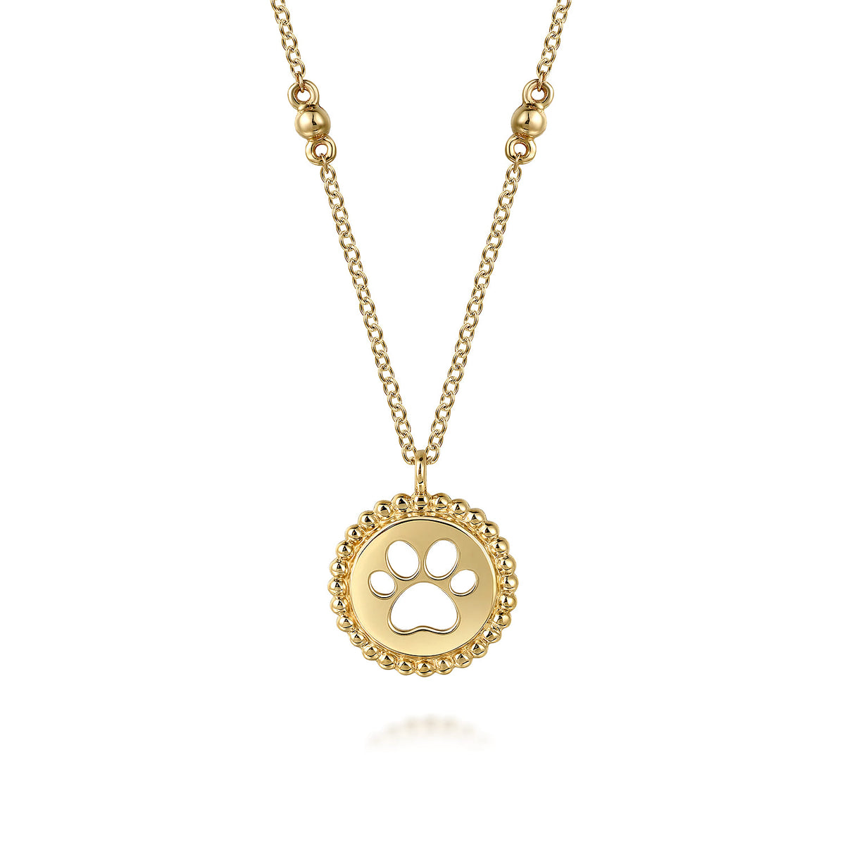 14K Yellow Gold Medallion Necklace-Bujukan — Gabriel & Co. NK7636Y4JJJ