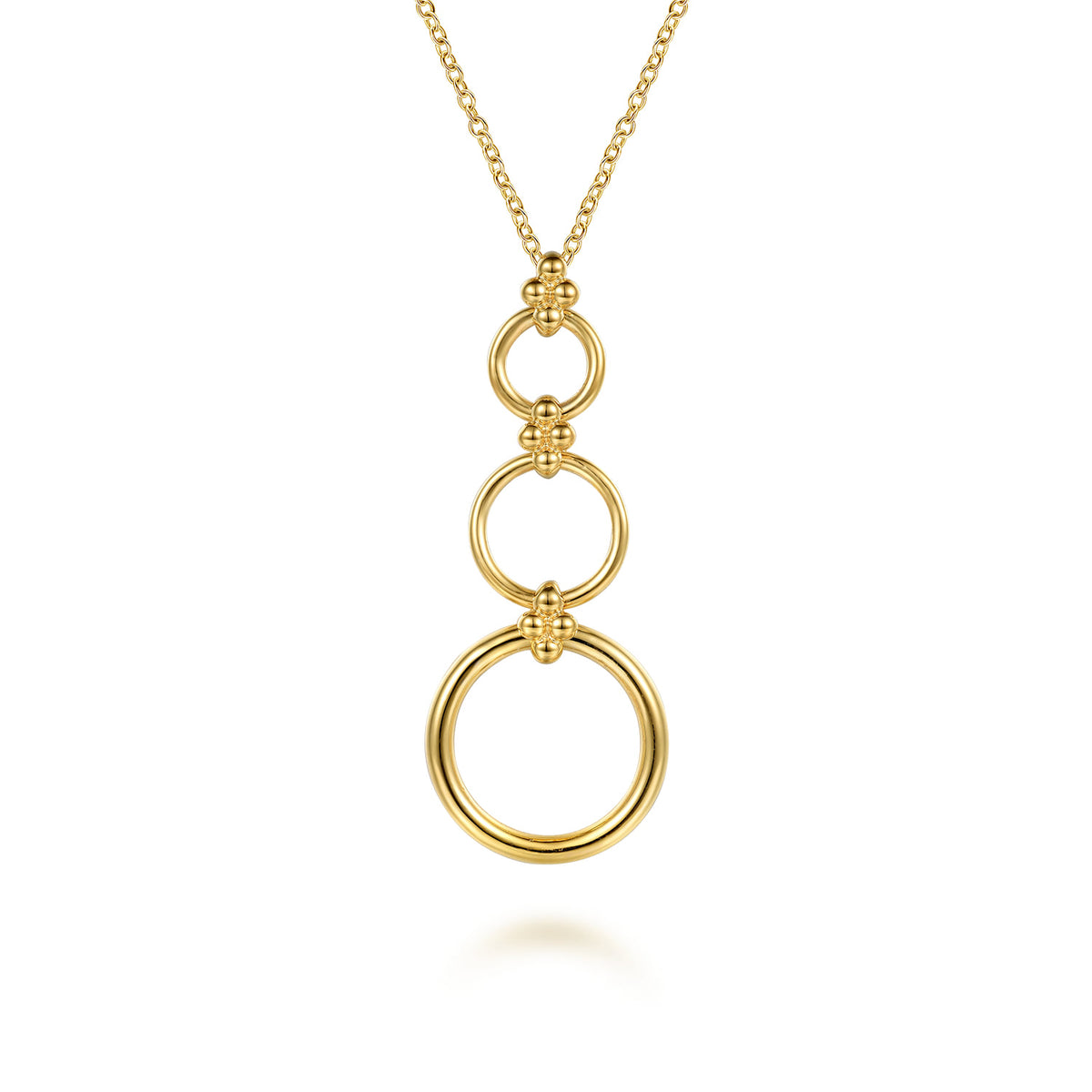 14K Yellow Gold Bujukan Link Chain Drop Necklace — Gabriel & Co. NK7981Y4JJJ