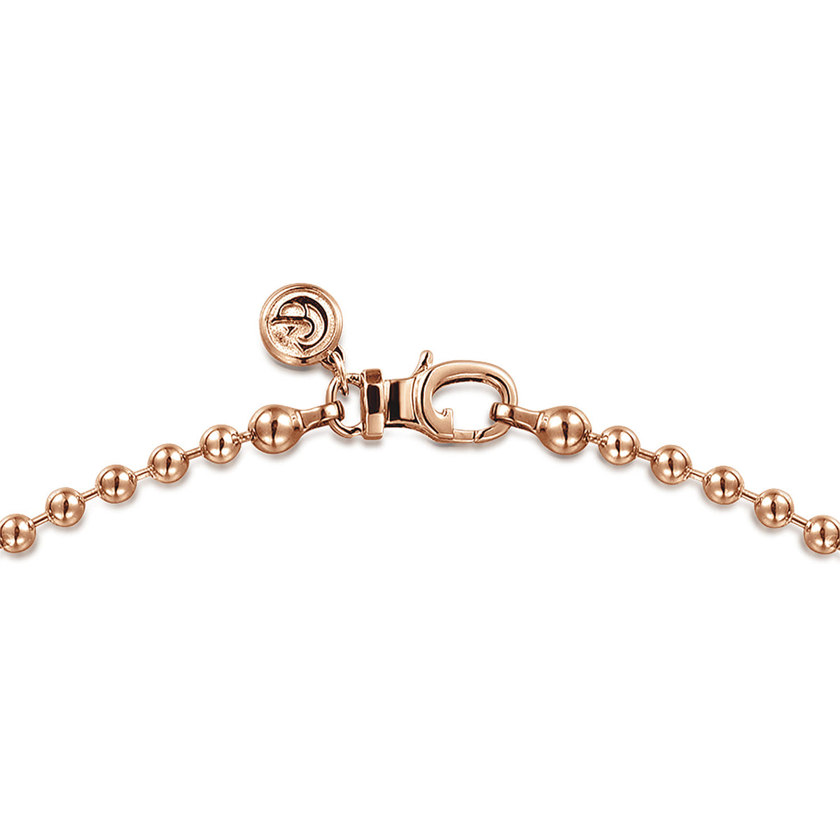 22 Inch 3mm 14K Rose Gold Mens Hollow Ball Chain Necklace — Gabriel & Co. NKM7154-22K4JJJ