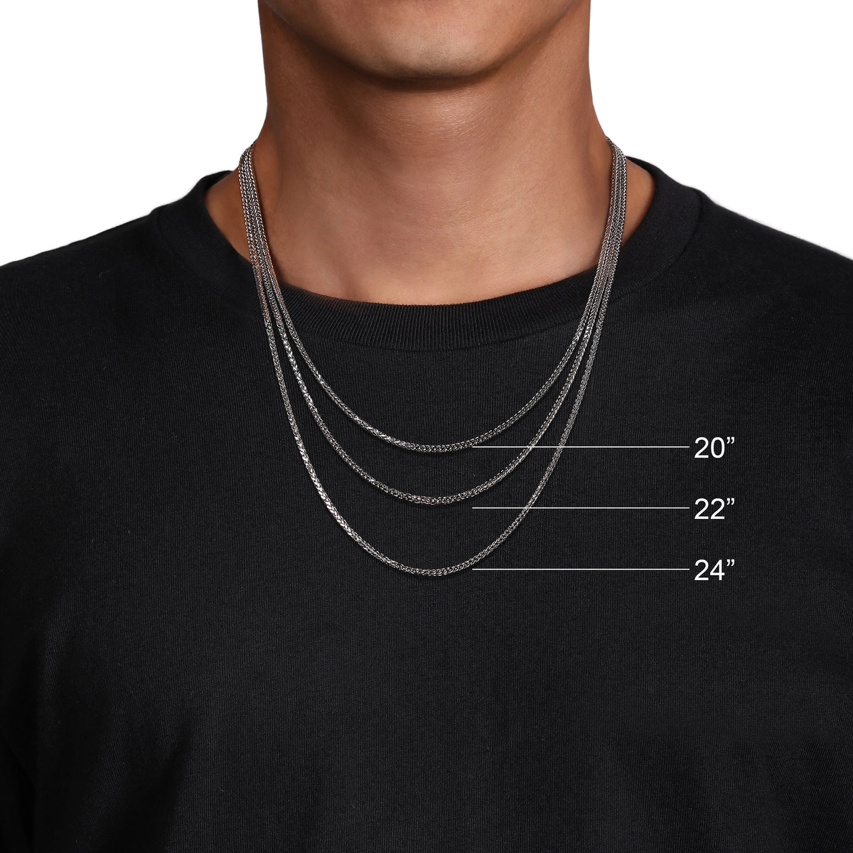 22 Inch 3mm 14K Rose Gold Mens Hollow Ball Chain Necklace — Gabriel & Co. NKM7154-22K4JJJ