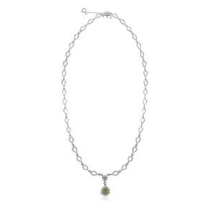 Pear Shape Fancy Yellow Diamond Necklace — view 2