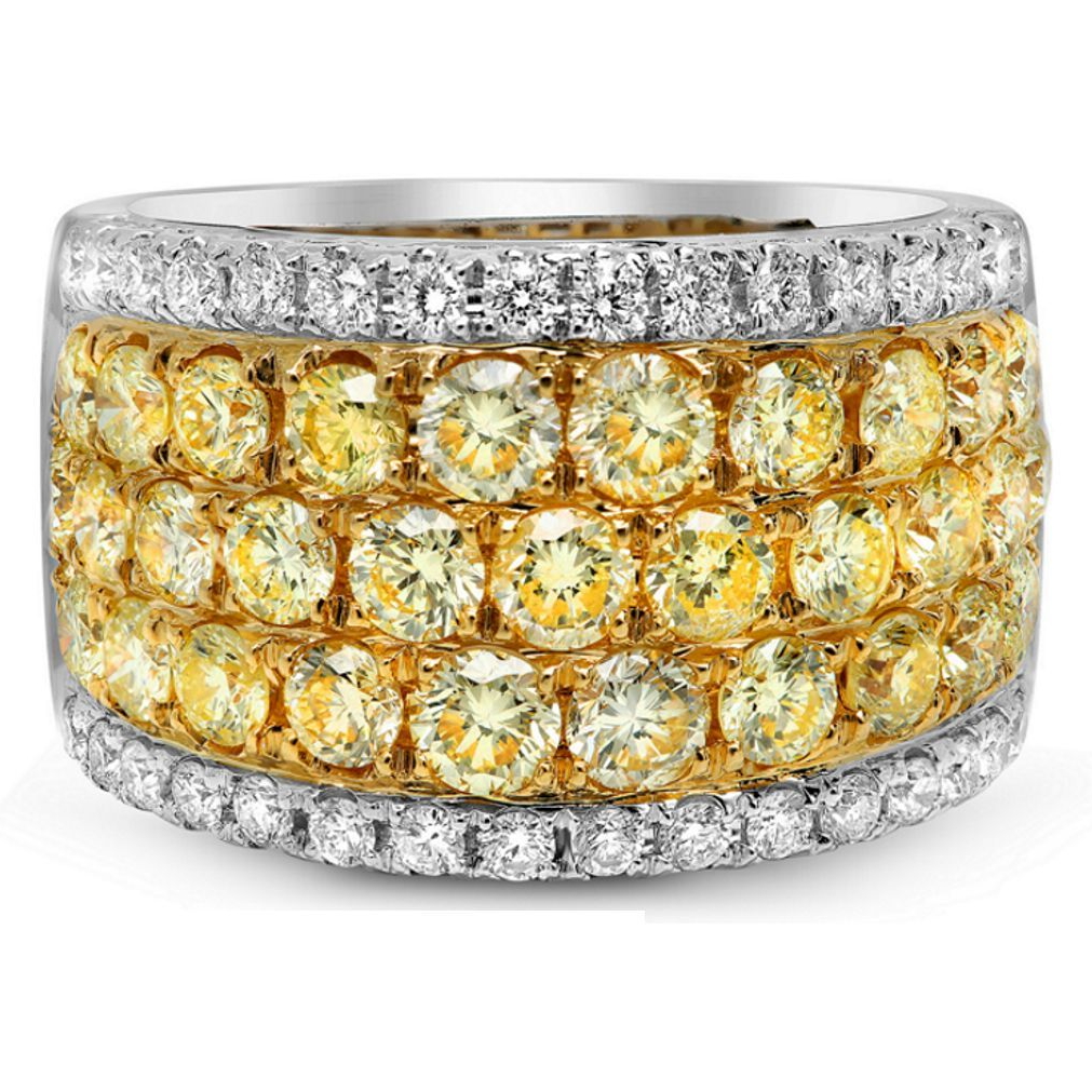 Fancy Yellow Diamond Ring — view 1