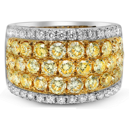 Fancy Yellow Diamond Ring — view 1