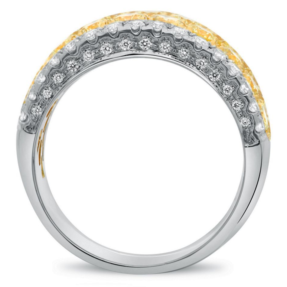 Fancy Yellow Diamond Ring — view 2