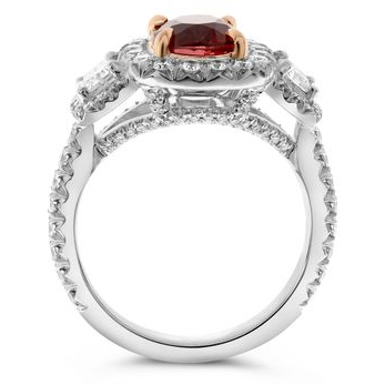 Cushion Ruby Ring — view 2